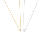 INICIAL | Colar com Letra em Zircônias em Aço Inoxidável