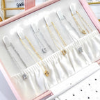 INICIAL | Colar com Letra em Zircônias em Aço Inoxidável