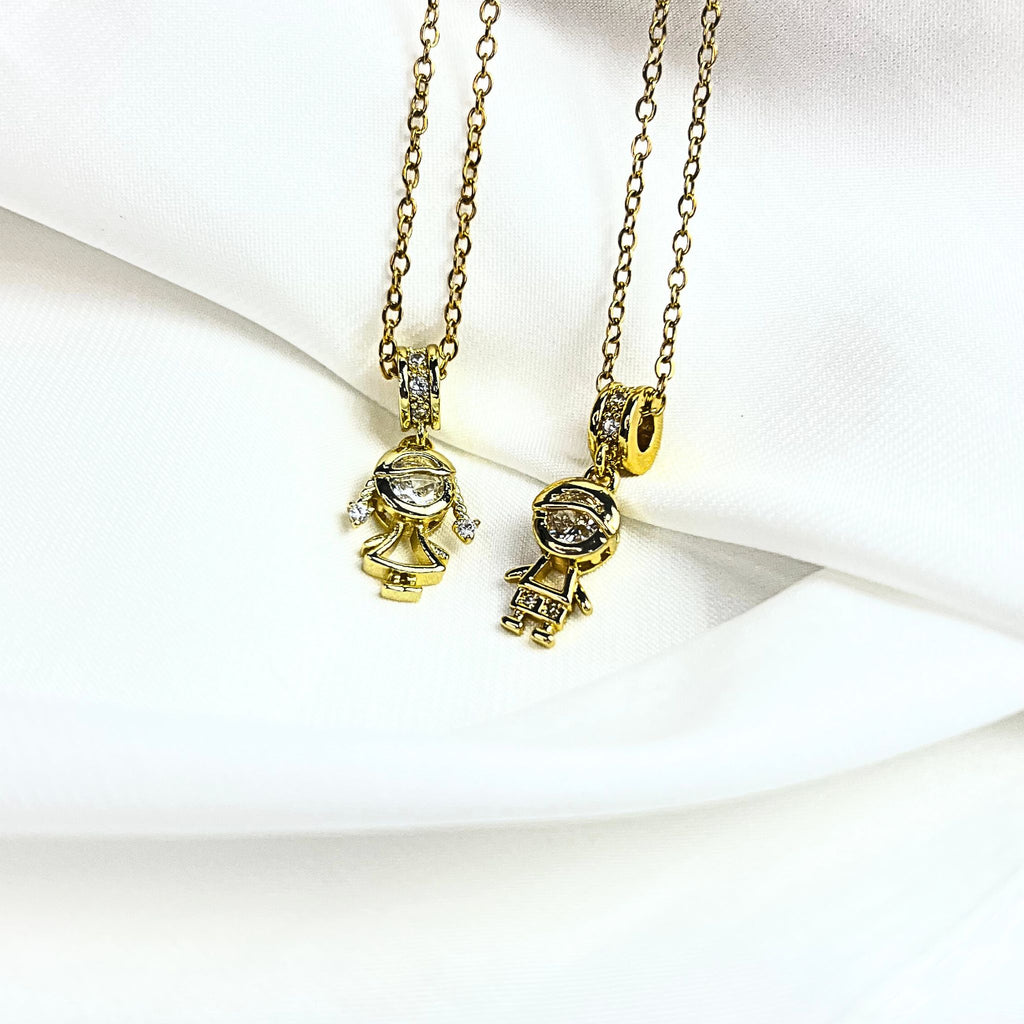 CONJUNTO  DIA DA MÃE | COLAR Carolina + Colar Kids (OFERTA CAIXA PRESENTE)