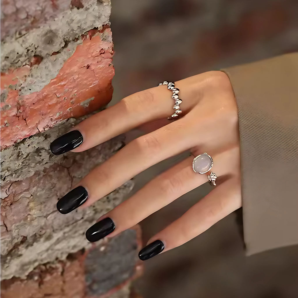 LALA | Anel em Aço Inoxidável Dourado Ajustável