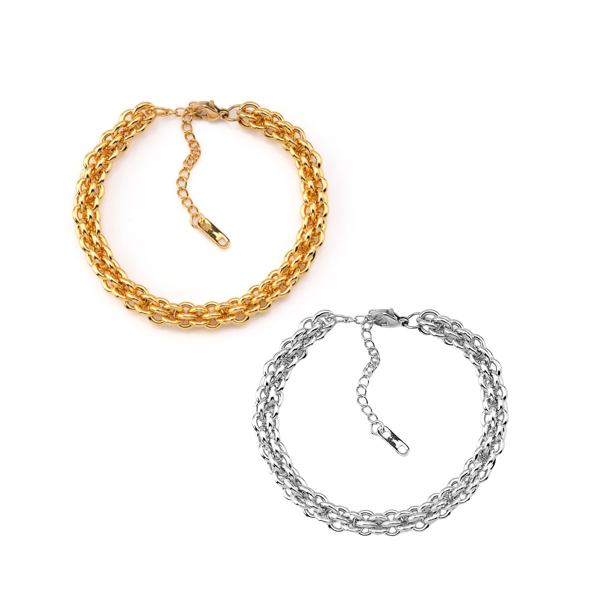 LARISSA | Pulseira Torcida em Aço Inoxidável