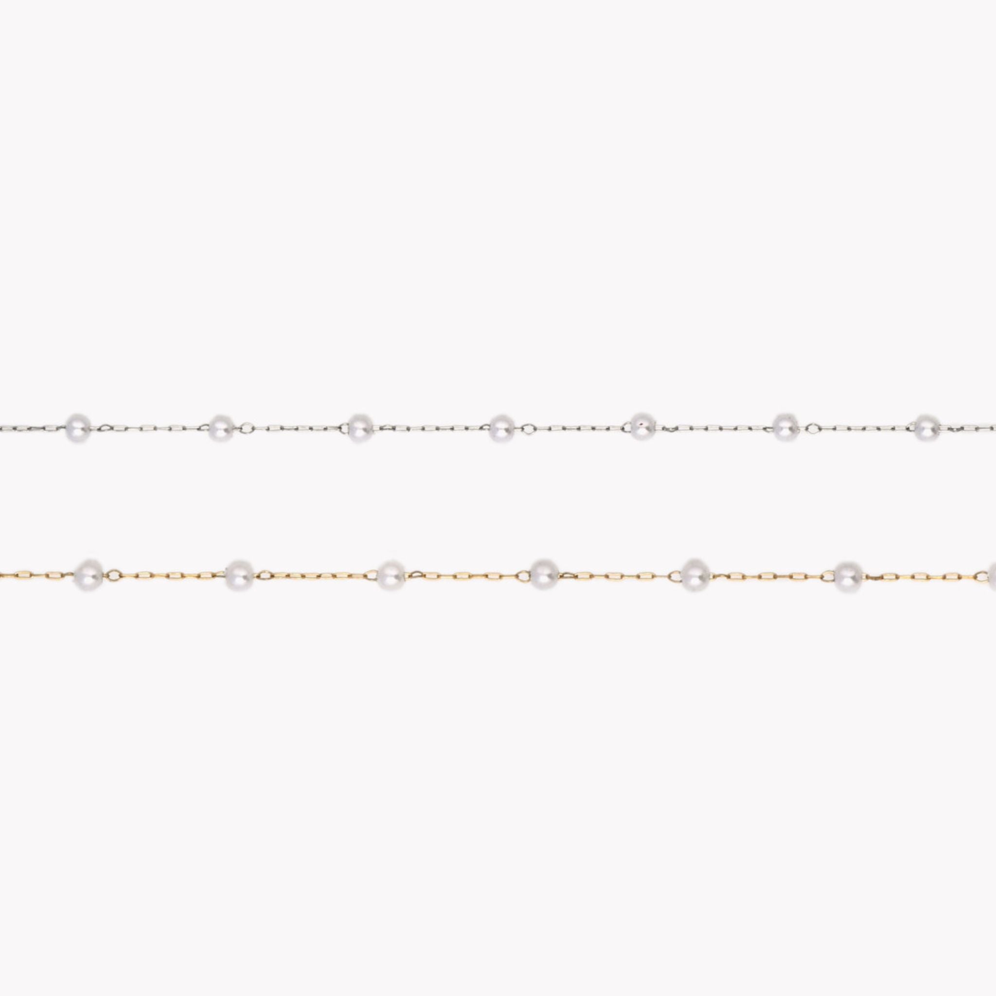 LAURA II | Pulseira em Pérolas e Aço Inoxidável