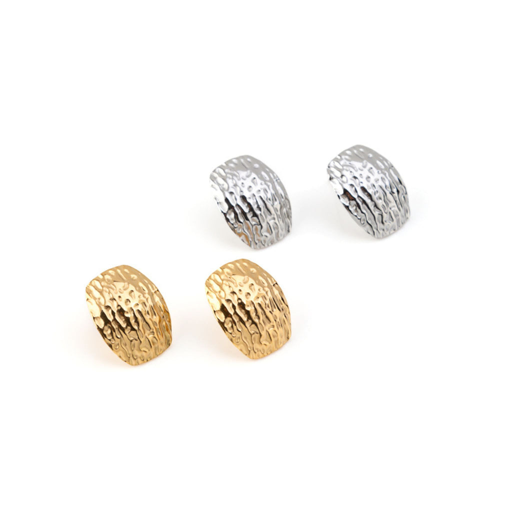 LILIAN | Brincos Trabalhados em Aço Inoxidável