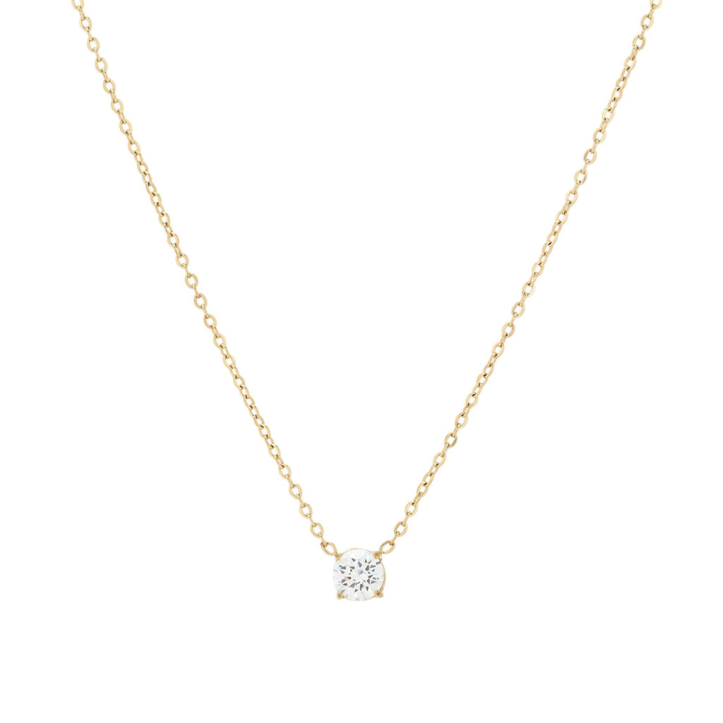 LUZ | Colar Ponto de Luz Dourado em Aço Inoxidável