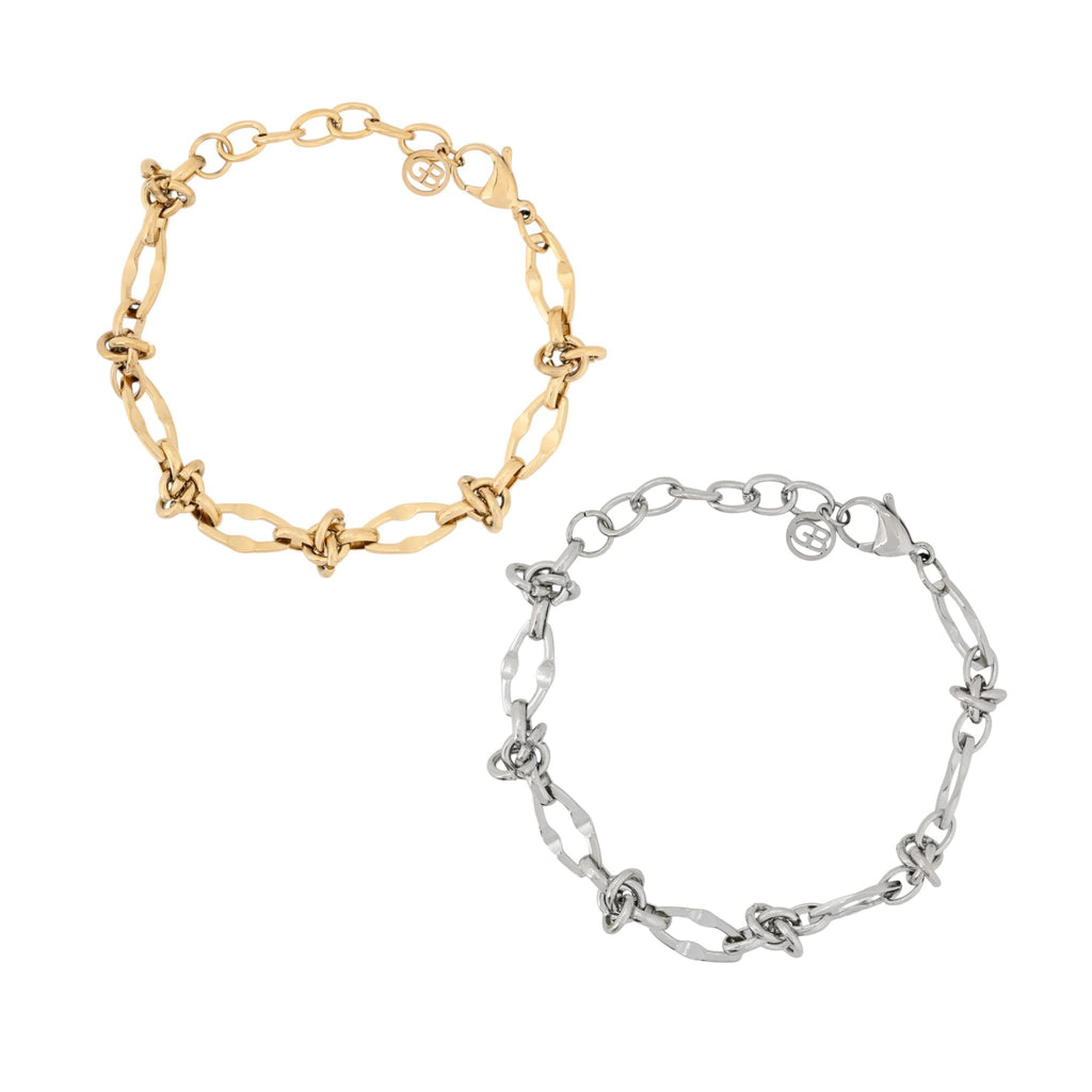 MANY | Pulseira em Aço Inoxidável com Entrelaçados