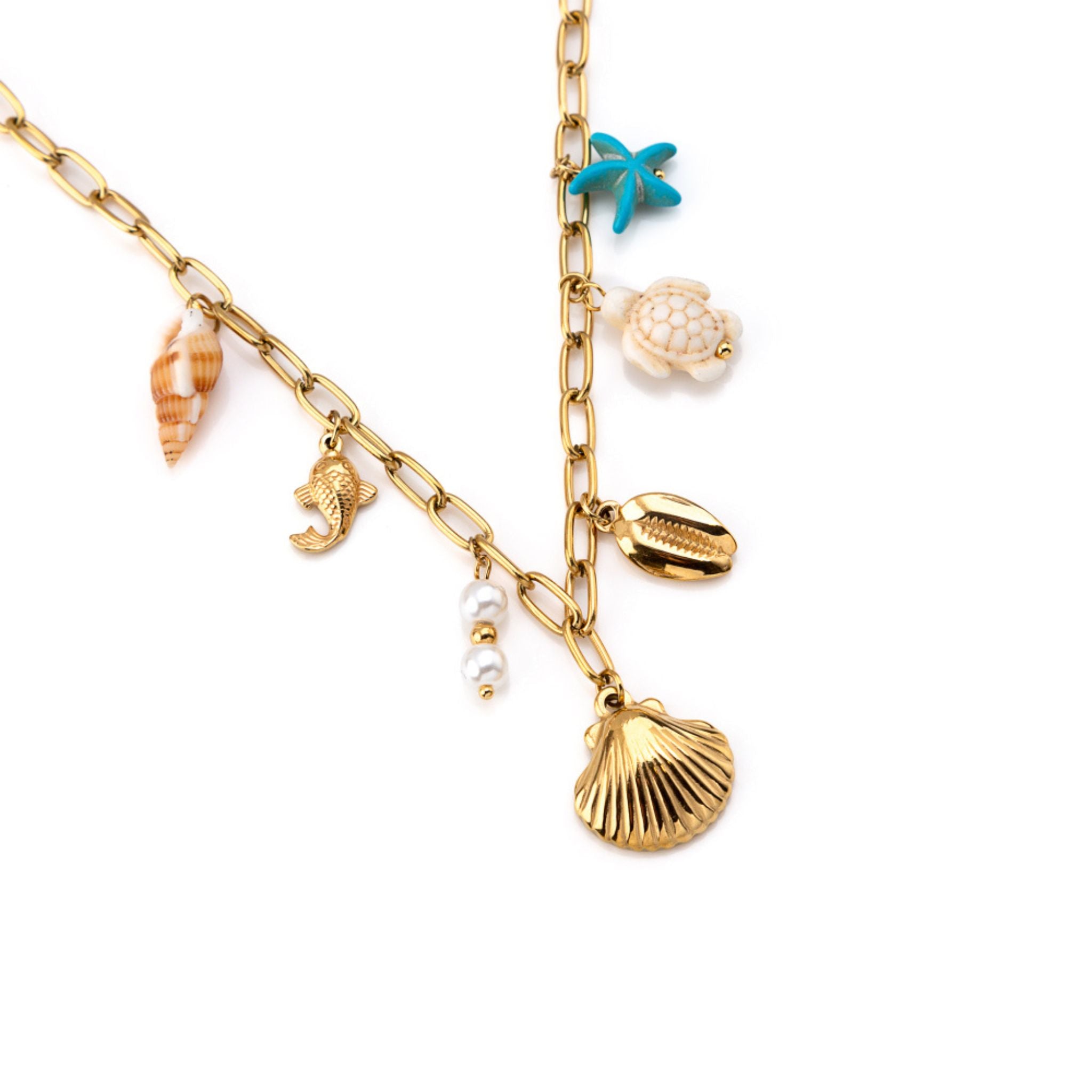 MARE | Colar com Motivos do Mar em Aço Inoxidável