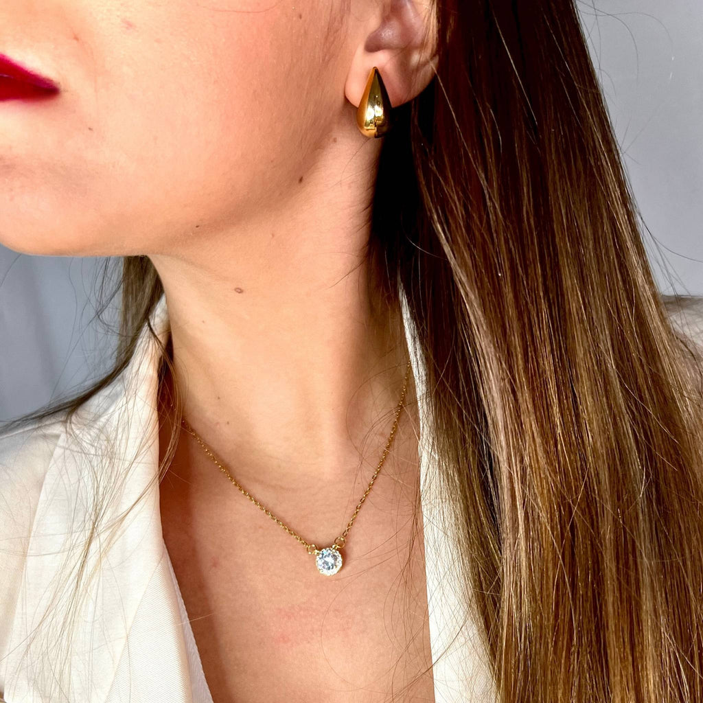 MARIANA | Colar Ponto de Luz com Pequenas Zircônias