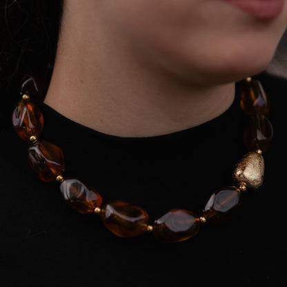 NANCY | Colar em Acrílico com Acessórios em Aço Inox