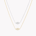 OASIS | Colar Olho Turco em Zircônias em Aço Inoxidável