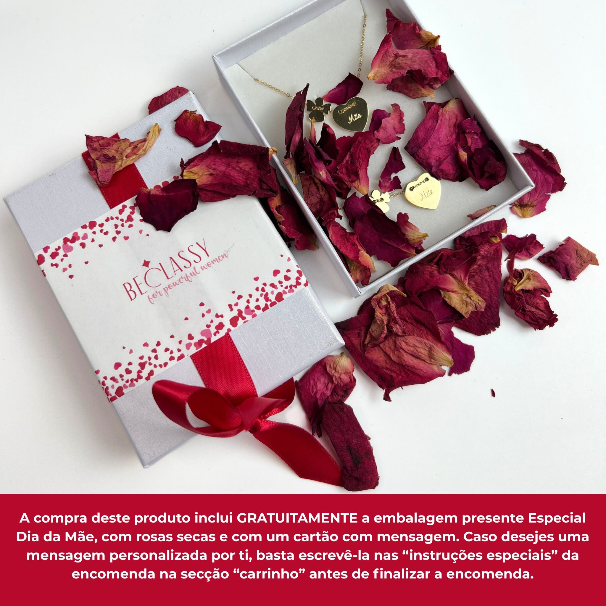 CONJUNTO  DIA DA MÃE | COLAR Carolina + Colar Kids (OFERTA CAIXA PRESENTE)