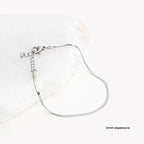 SNAKE | Pulseira em Malha Achatada em Aço Inox (várias espessuras)