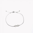 INFINITY | Pulseira com Infinito em Zircônias e Aço Inoxidável