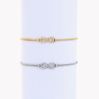 INFINITY | Pulseira com Infinito em Zircônias e Aço Inoxidável