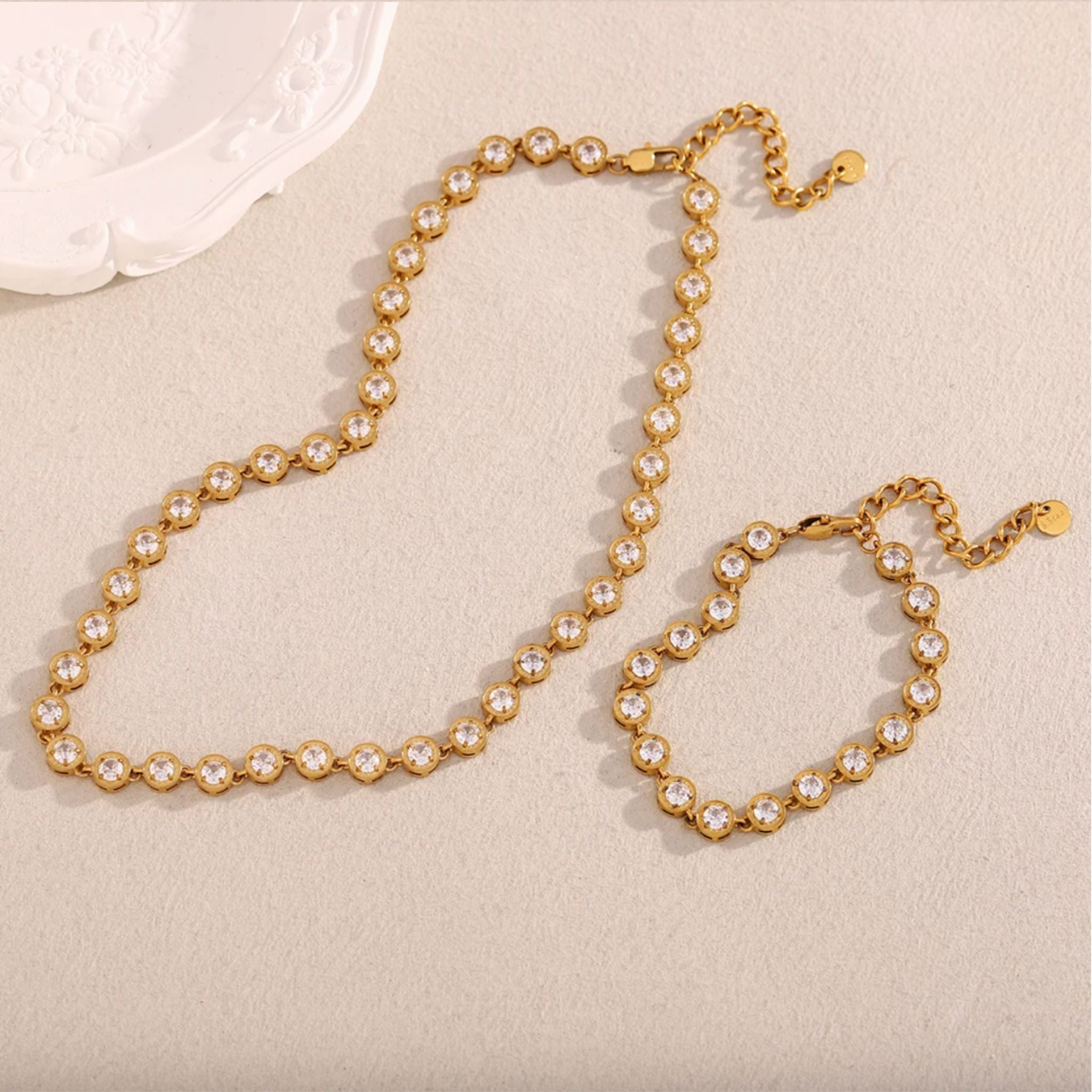 RIVIERA II | Pulseira Estilo Riviera com Zircônias em Aço Inoxidável