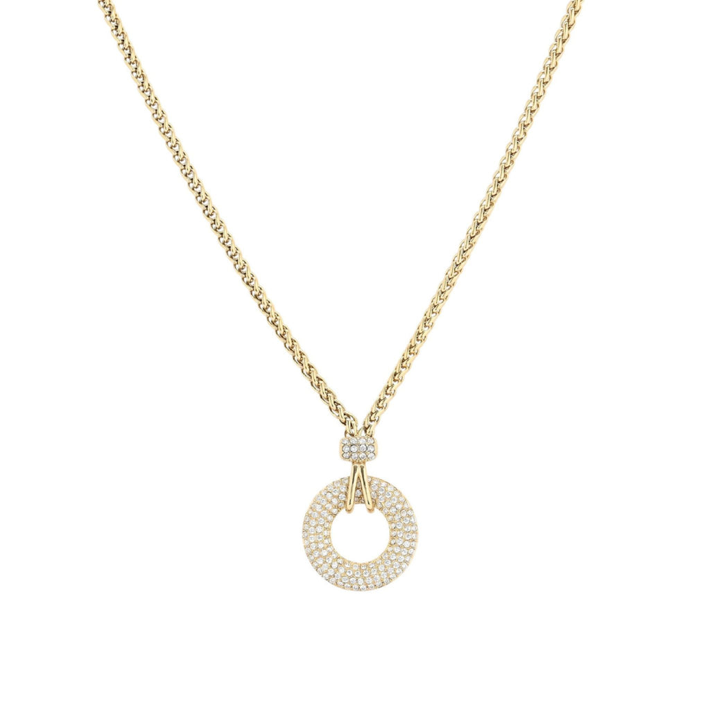 ROUND | Colar com Círculo em Zircônias em Aço Inoxidável