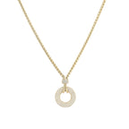 ROUND | Colar com Círculo em Zircônias em Aço Inoxidável