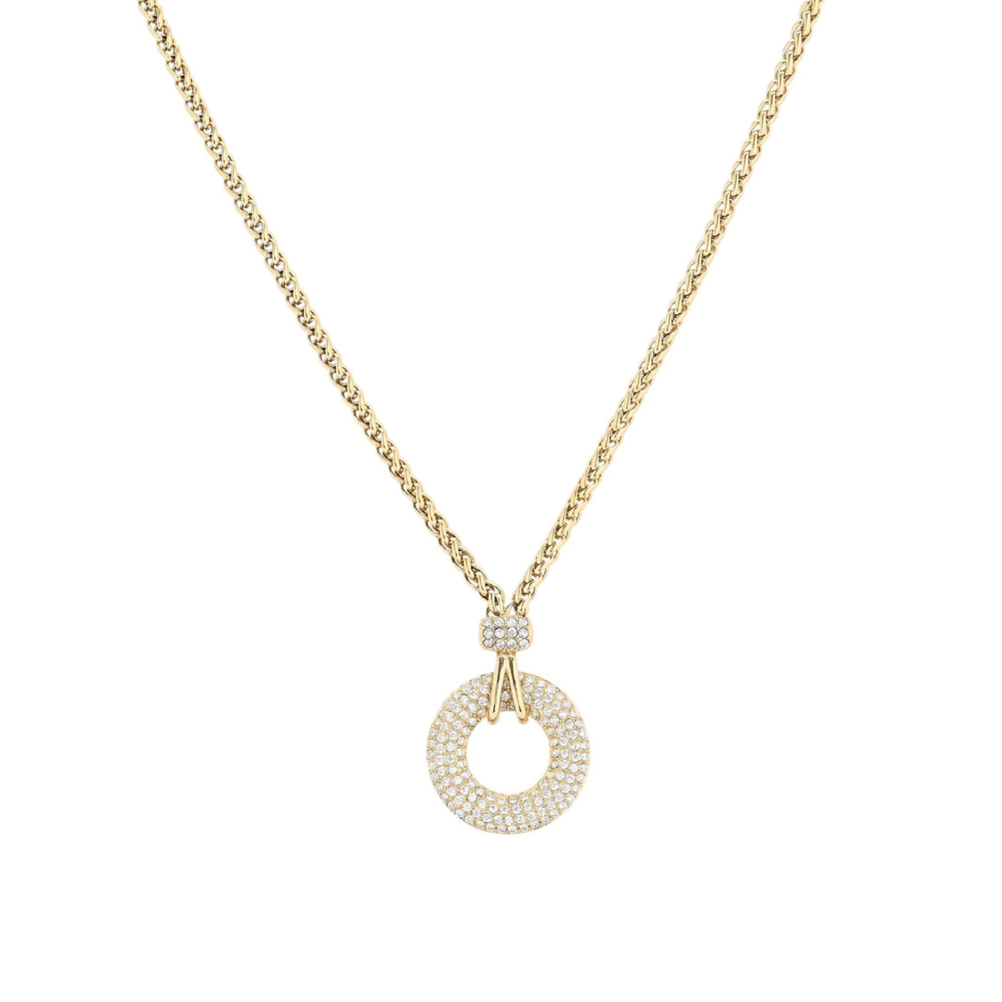 ROUND | Colar com Círculo em Zircônias em Aço Inoxidável