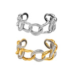 SLAVE | Pulseira Tipo Escrava Ajustável em Aço Inox