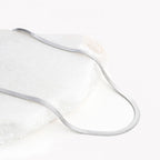 SNAKE | Gargantilha em Malha Achatada em Aço Inoxidável (várias espessuras)