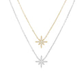 STAR | Colar Estrela com Zircônias em Aço Inoxidável