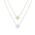 STAR | Colar Estrela com Zircônias em Aço Inoxidável