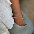 STELLA II | Pulseira em malha torcida de 3mm em Aço