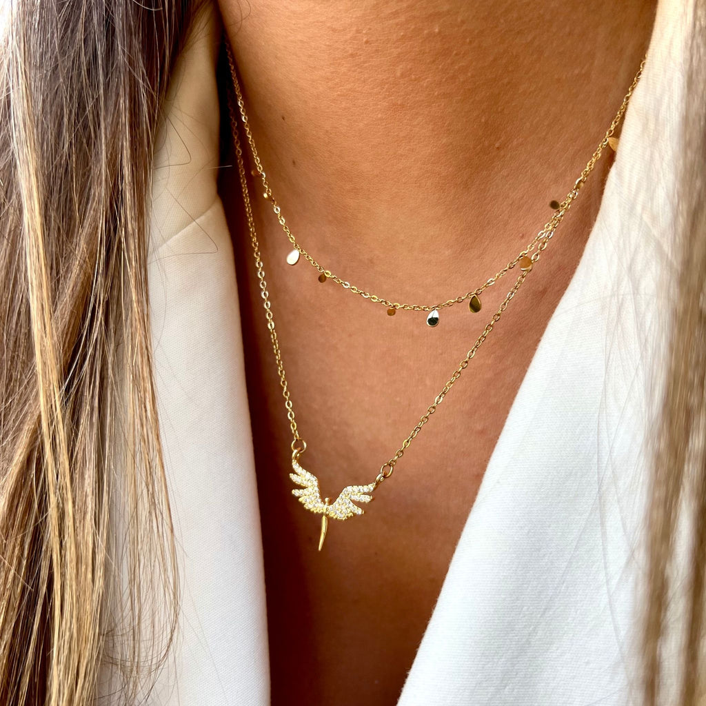 SWEETIE | Colar Tipo Choker com Mini Pendentes em Aço Inoxidável