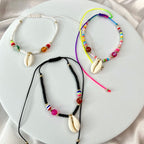 SEASHELL DELIGHT | Pulseira Pé com Missangas Ajustável