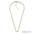 STELLA II | Colar em malha torcida de 3mm em Aço