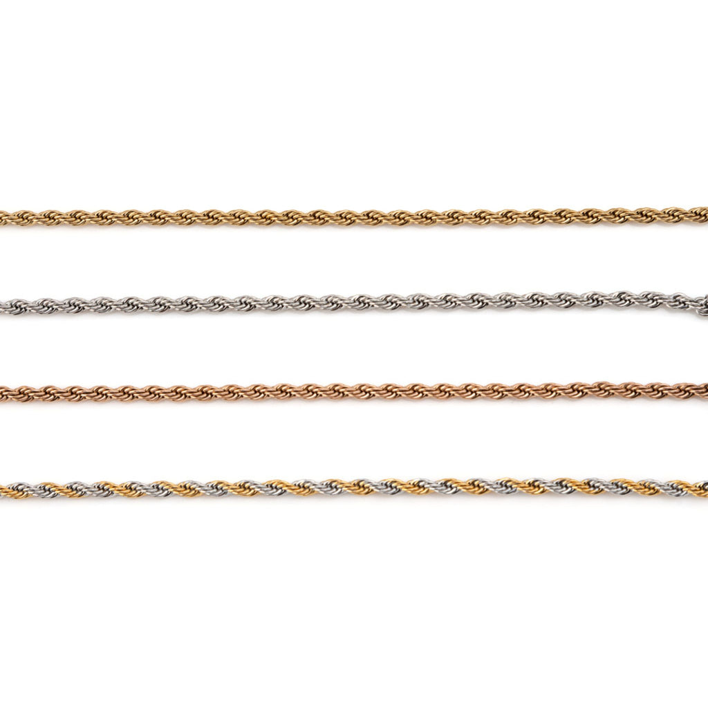 STELLA II | Pulseira em malha torcida de 3mm em Aço