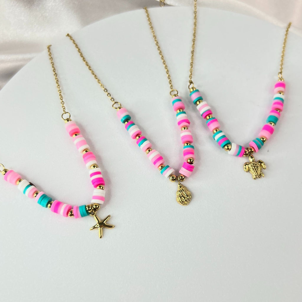 SUN-KISSED | Pulseira em Aço Inoxidável com Pendente e Missangas