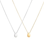 TEAR | Colar Estilo Gota com Zircônias em Aço Inoxidável