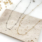 TIE II | Colar Básico com Nós em Aço Inoxidável