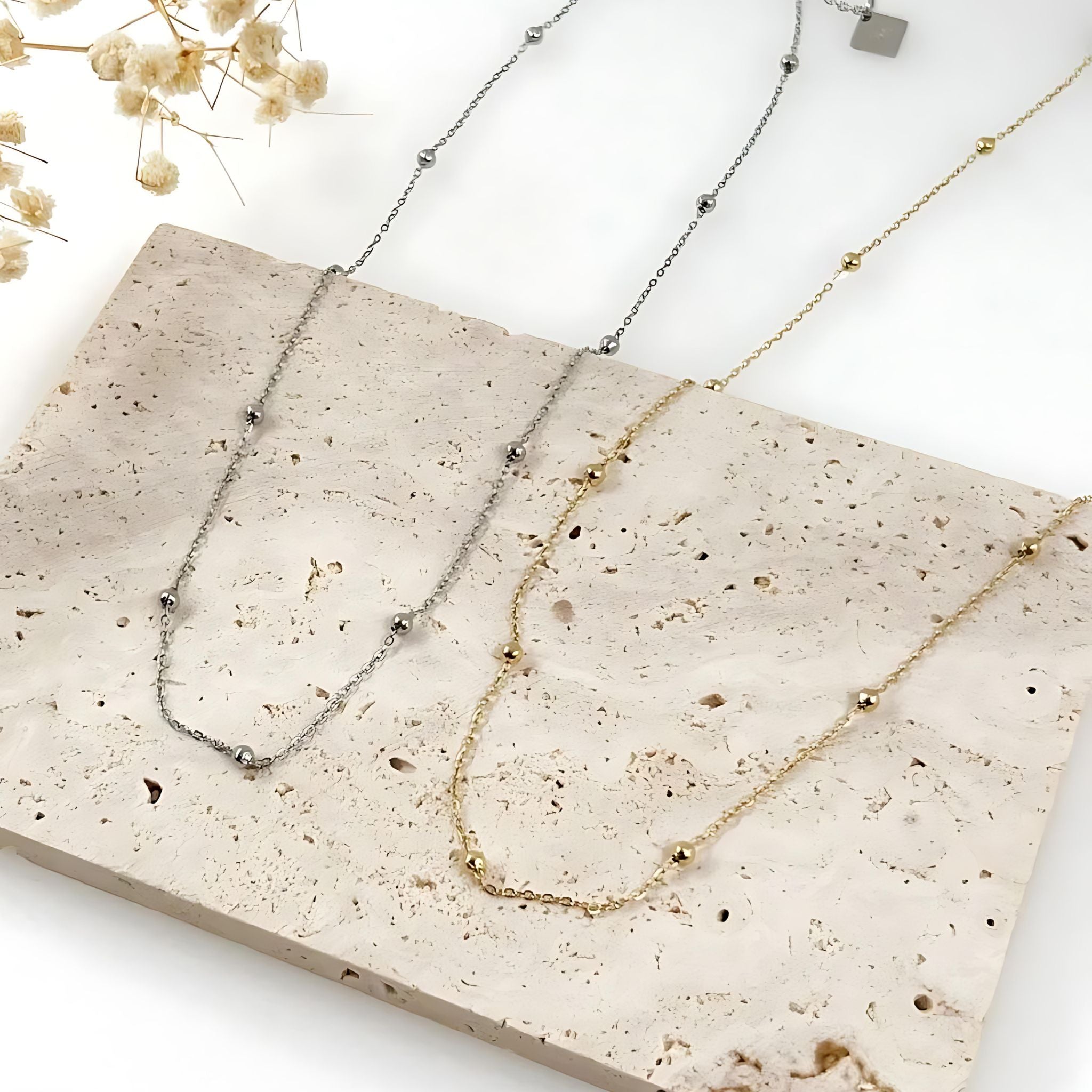 TIE II | Colar Básico com Nós em Aço Inoxidável