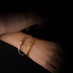 TIE III | Escrava Efeito Duplo com Nó em Aço Inoxidável