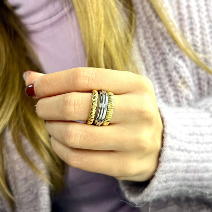 TRILOGY | Set of Three Stainless Steel Rings