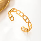 CHRISTIAN | Pulseira Tipo Escrava em Aço Inoxidável