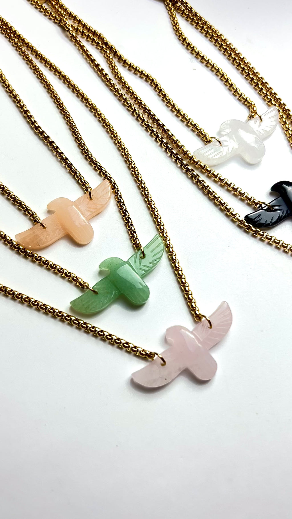 EAGLE | Colar em Aço Inox com Espírito Santo em Acrílico (Várias Cores)