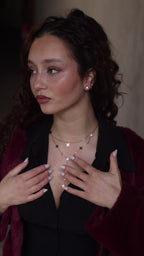 MANY STARS | Colar Gravata com Múltiplas Estrelas e Brilhantes em Aço Inox