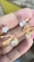 ÉLODIE | Brincos em Espiral com Zircônias em Aço Inoxidável