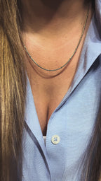 CHRIS II | Colar com Medalha de Jesus Cristo em Madrepérola e Zircónias em Aço Inox