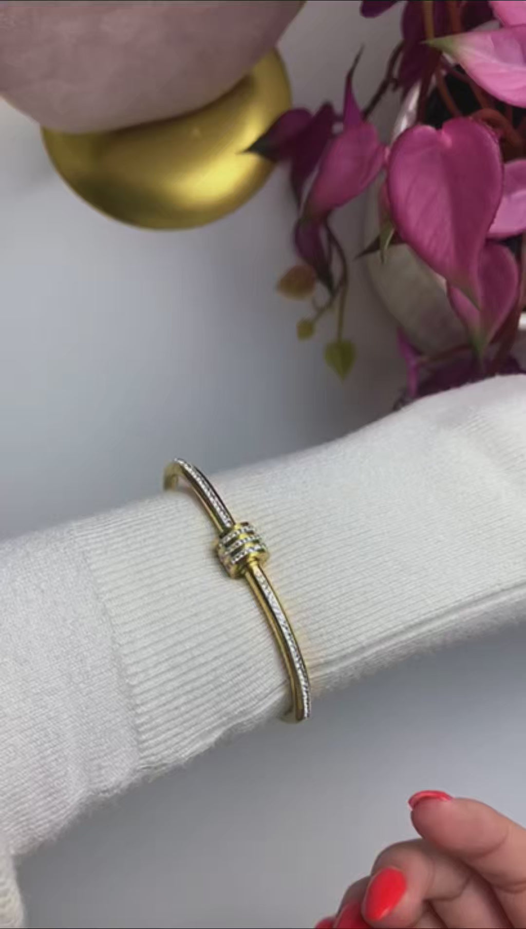 BRILLIANCE | Pulseira Tipo Escrava com Zircónias em Aço Inox