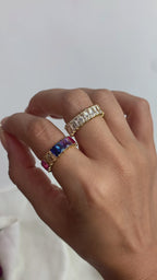 CRYSTAL II | Ring in Stainless Steel and Zirconia