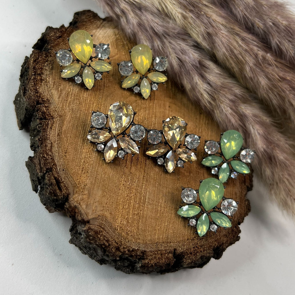 Brincos com cristais