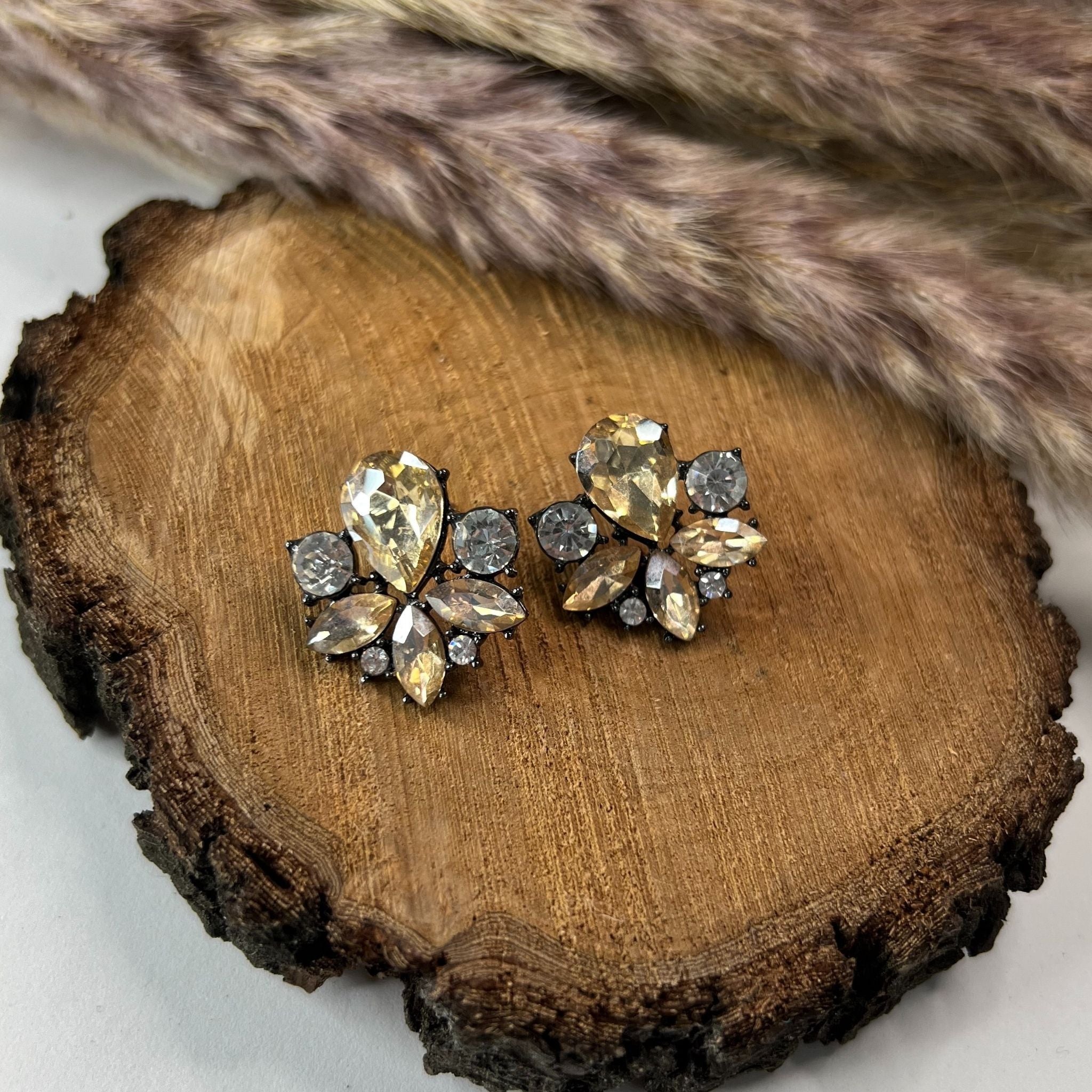 Brincos com cristais