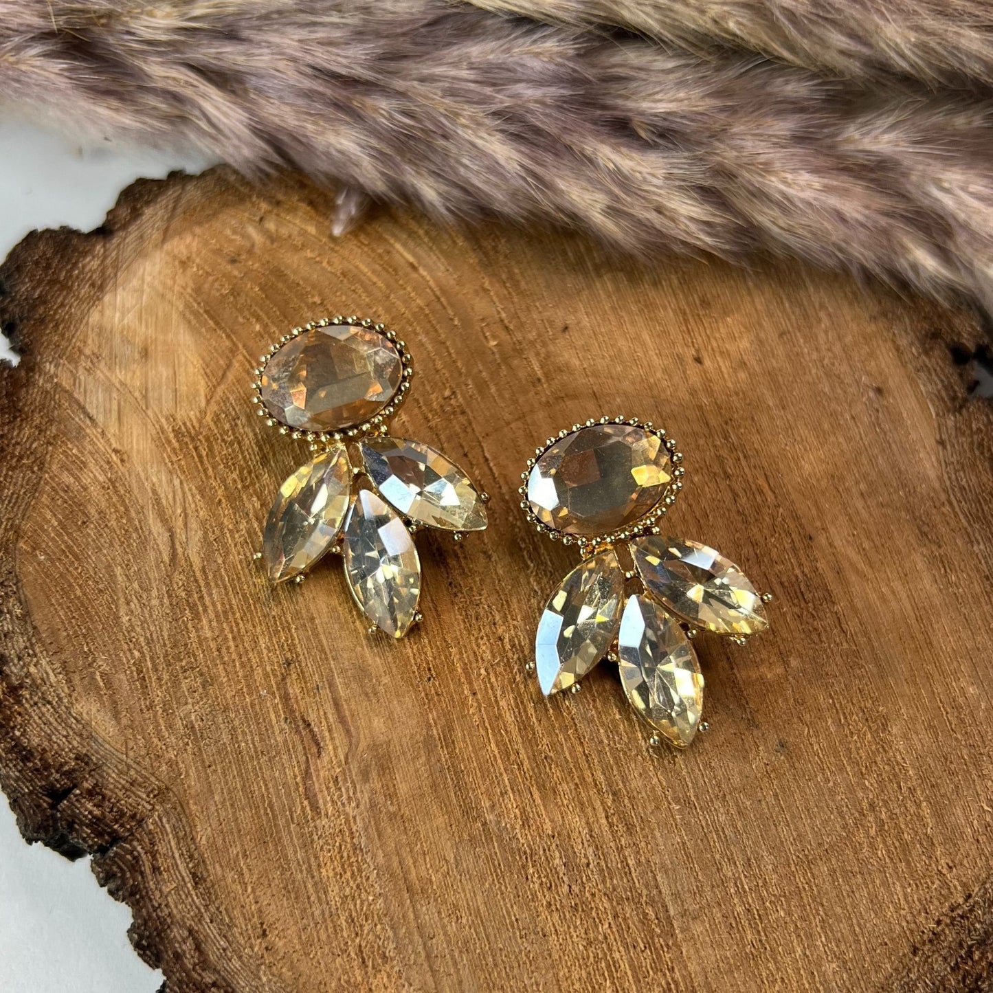 Earrings with Crystals 