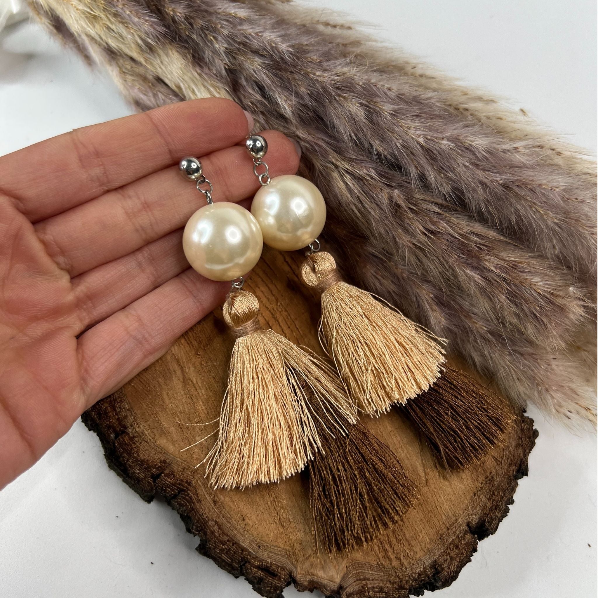 Brinco maxi frufru (várias cores)