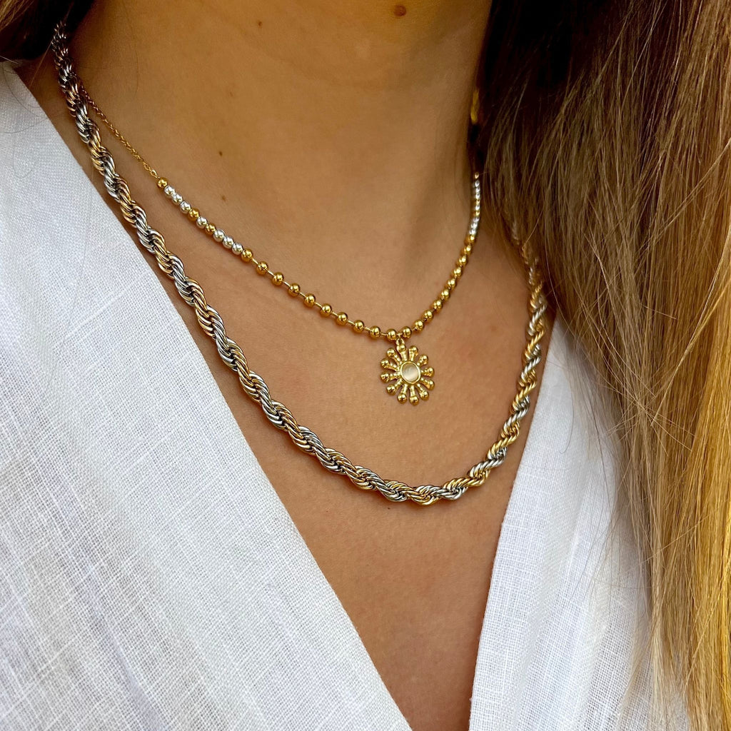 STELLA I | Colar em malha torcida de 5mm em Aço