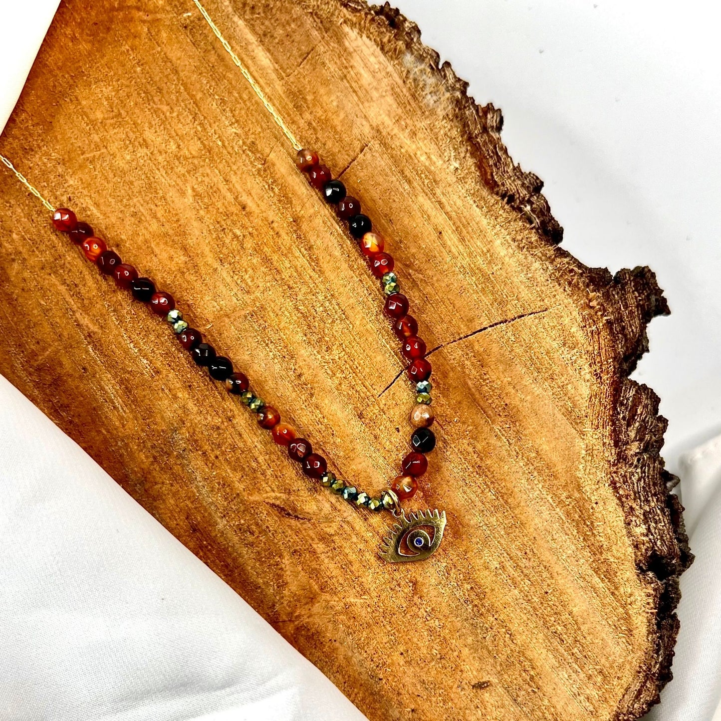 Turkish eye multicolor necklace