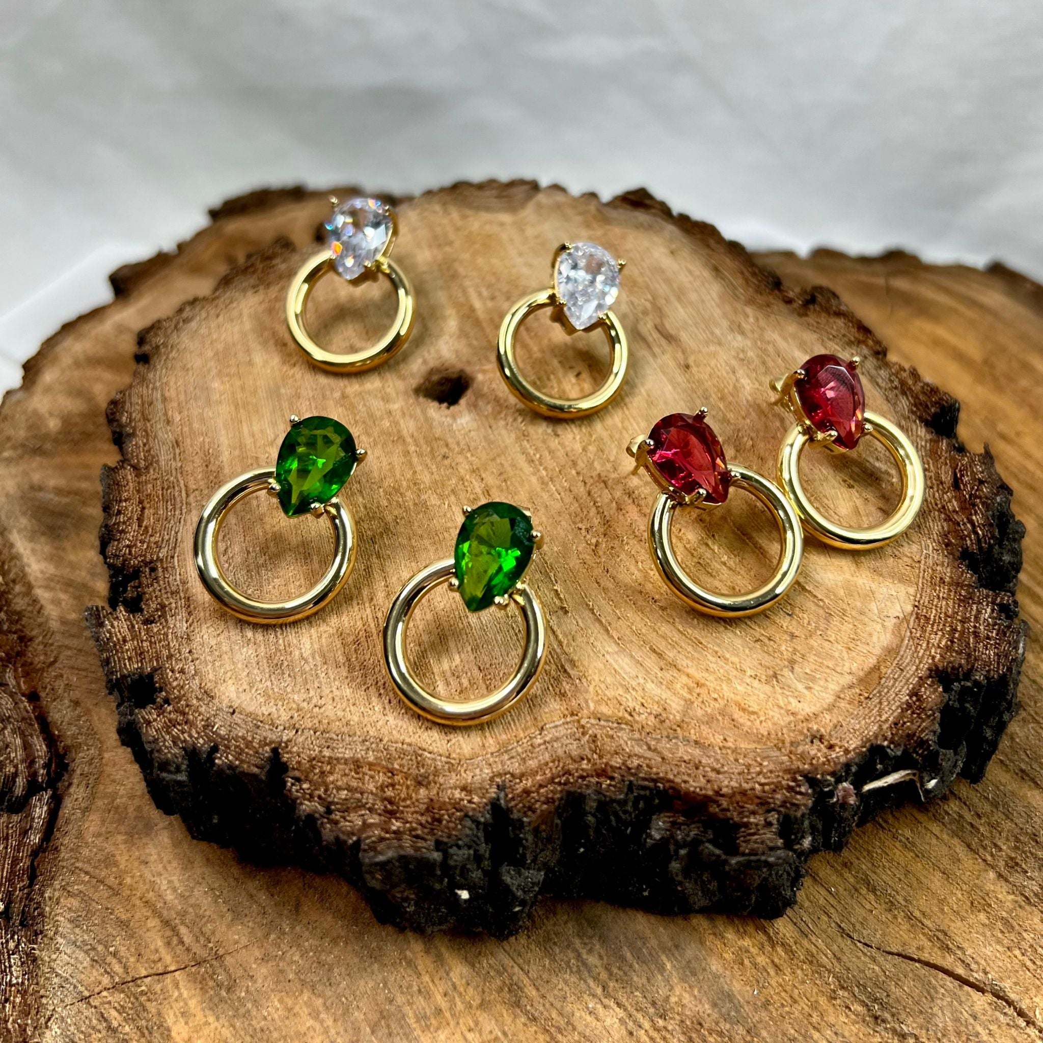 Argolas com brilhante | Aço